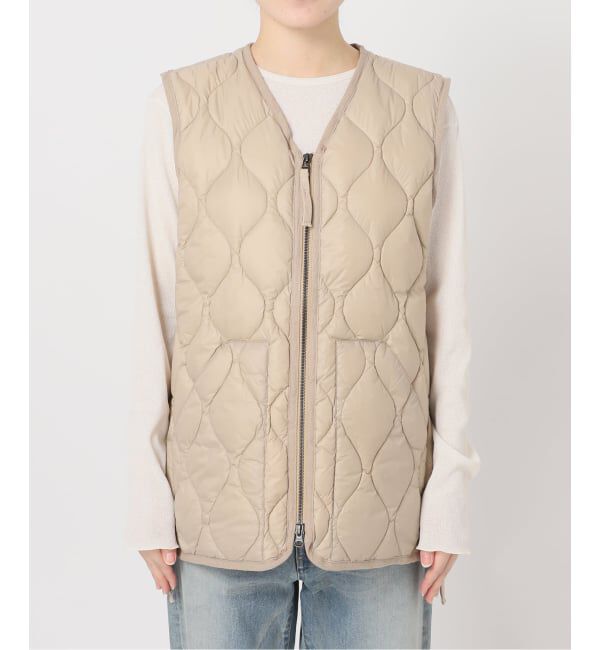 FRAMeWORK「TAION/タイオン MILITARY V NECK WZIPダウンベスト」|ダウン|