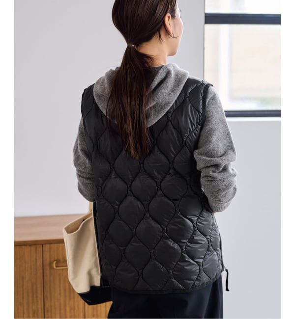 FRAMeWORK「TAION/タイオン MILITARY V NECK WZIPダウンベスト」|ダウン|