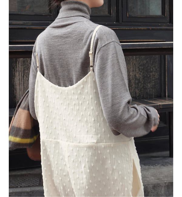 Spick and Span「《WEB限定》ドットジャガードサロペット」|オールインワン|