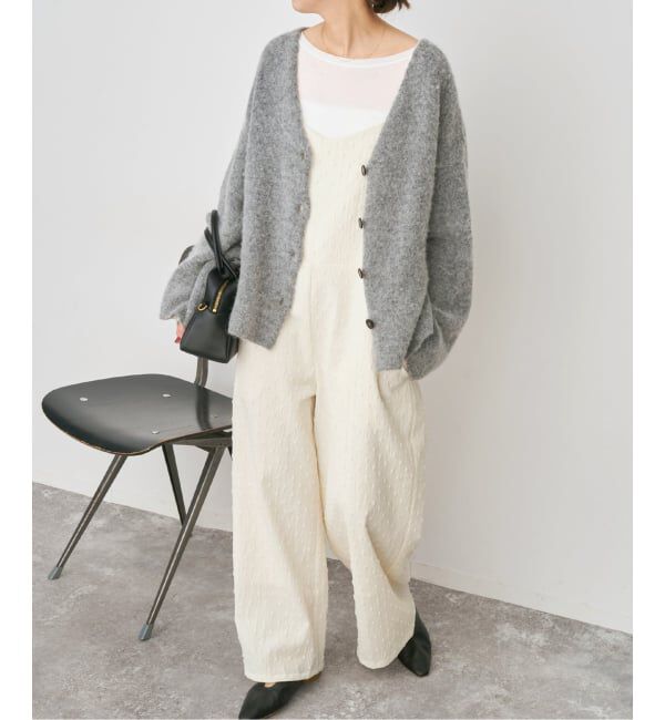 Spick and Span「《WEB限定》ドットジャガードサロペット」|オールインワン|