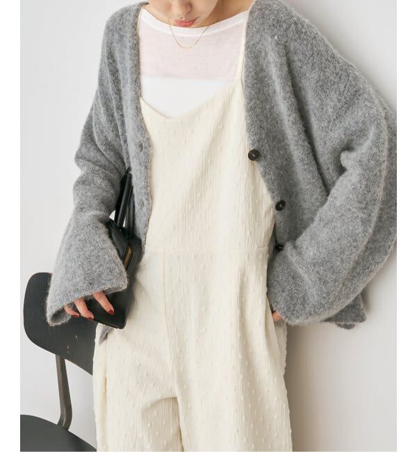 Spick and Span「《WEB限定》ドットジャガードサロペット」|オールインワン|