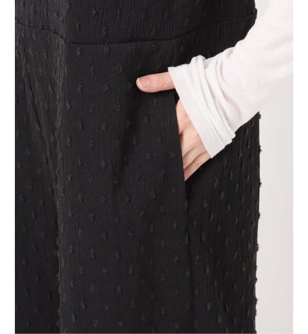 Spick and Span「《WEB限定》ドットジャガードサロペット」|オールインワン|