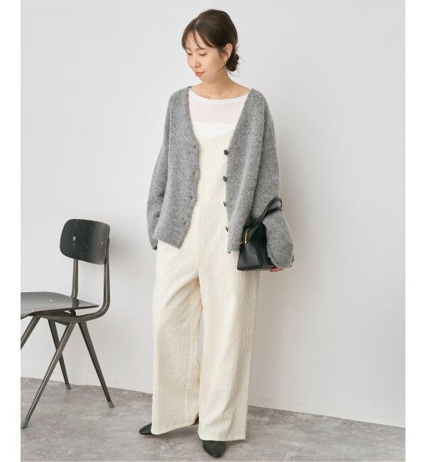 Spick and Span「《WEB限定》ドットジャガードサロペット」|オールインワン|