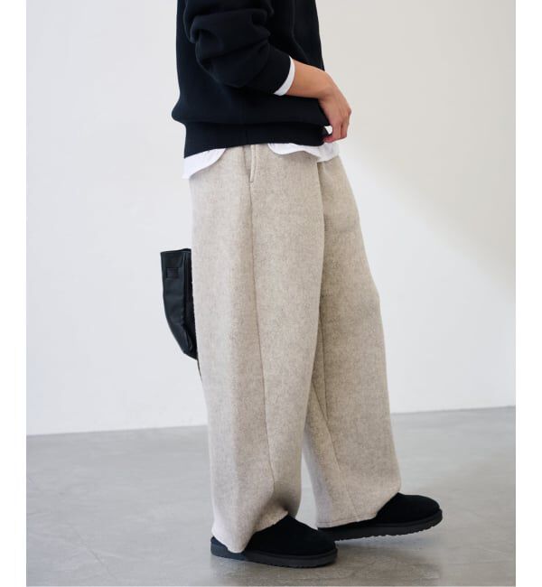 FRAMeWORK「SEEALL/シーオールTWISTED SWEAT PANTS」|スラックス|