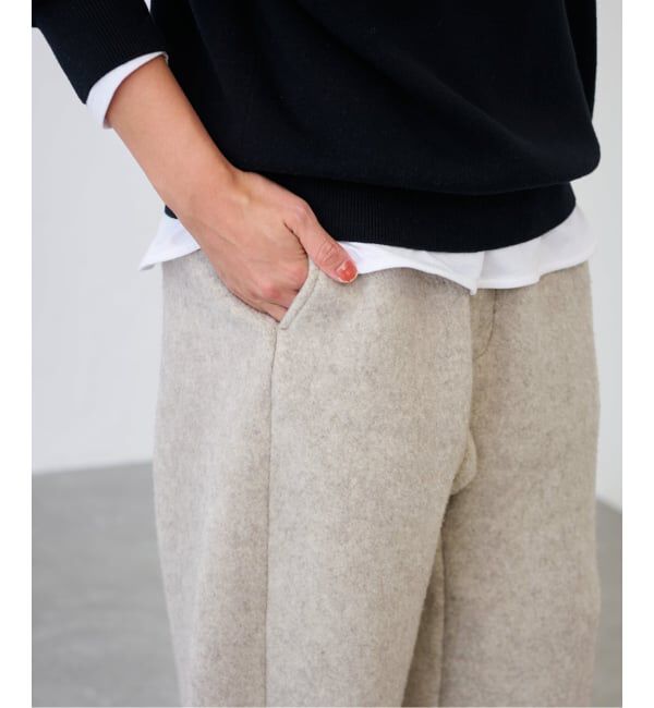 FRAMeWORK「SEEALL/シーオールTWISTED SWEAT PANTS」|スラックス|