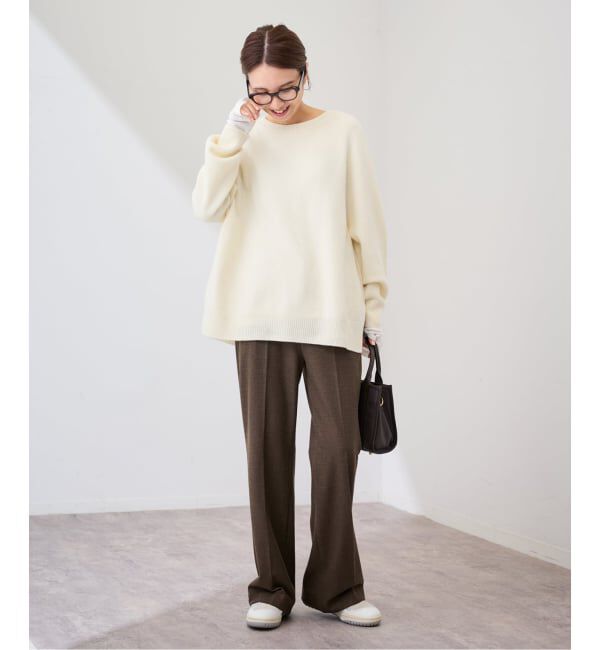 FRAMeWORK「≪WEB限定 / 追加≫両面起毛フレアーパンツ（チェック柄）」|スラックス|