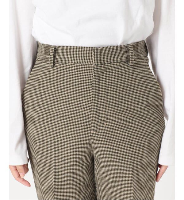 FRAMeWORK「≪WEB限定 / 追加≫両面起毛フレアーパンツ（チェック柄）」|スラックス|