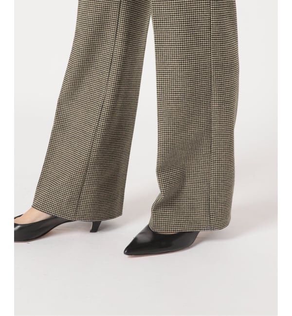FRAMeWORK「≪WEB限定 / 追加≫両面起毛フレアーパンツ（チェック柄）」|スラックス|