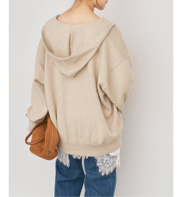 Spick and Span「コットンカシミヤフードニットプルオーバー」|ニット・セーター|