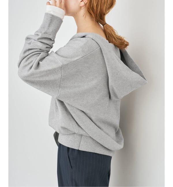 Spick and Span「コットンカシミヤフードニットプルオーバー」|ニット・セーター|