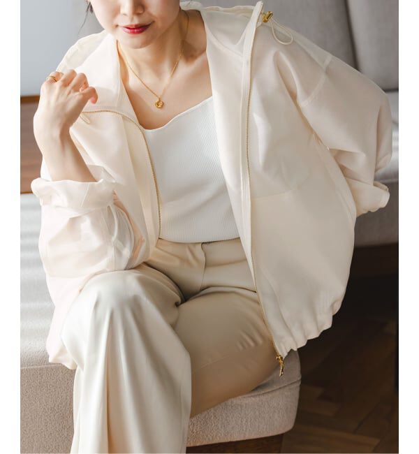 NOBLE「《WEB限定追加予約2》ミルキーシアーボリュームブルゾン」|その他|