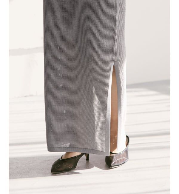 NOBLE「《セットアップ対応》メッシュニットスカート」|スカート|