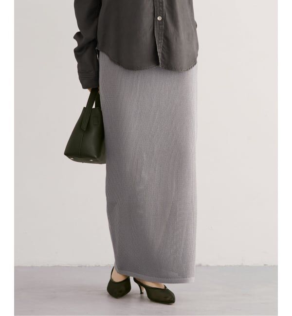 NOBLE「《セットアップ対応》メッシュニットスカート」|スカート|