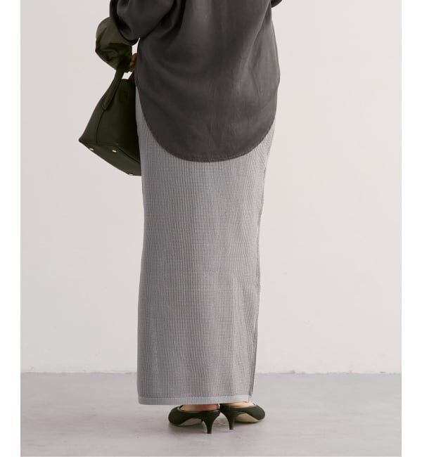 NOBLE「《セットアップ対応》メッシュニットスカート」|スカート|