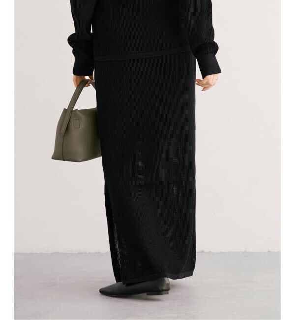 NOBLE「《セットアップ対応》メッシュニットスカート」|スカート|