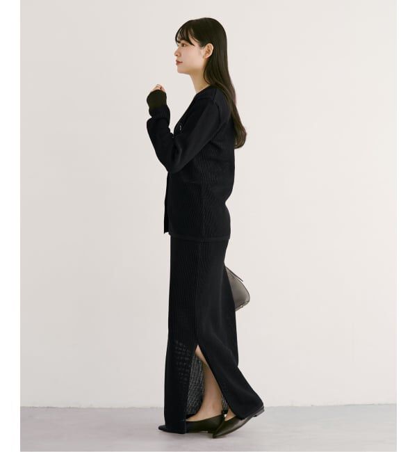 NOBLE「《セットアップ対応》メッシュニットスカート」|スカート|