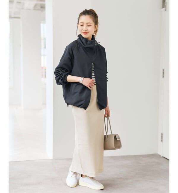 Spick and Span「シルキータフタスタンドカラーブルゾン」|その他|