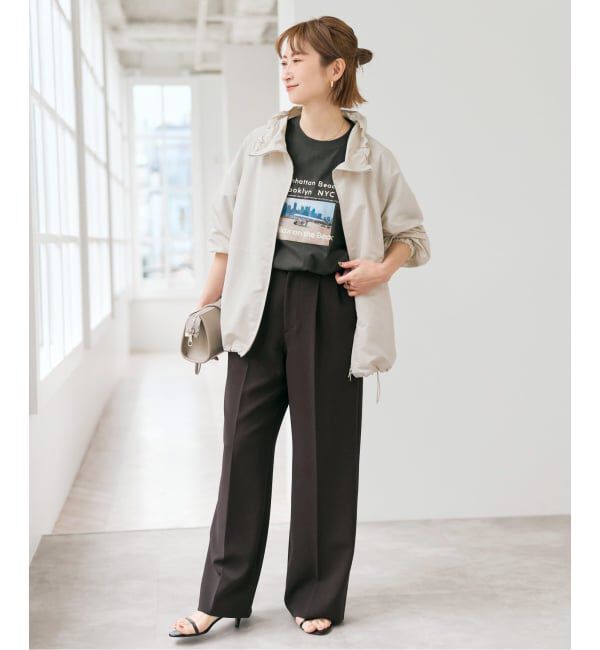 Spick and Span「シルキータフタスタンドカラーブルゾン」|その他|