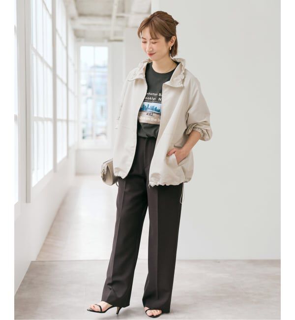 Spick and Span「シルキータフタスタンドカラーブルゾン」|その他|