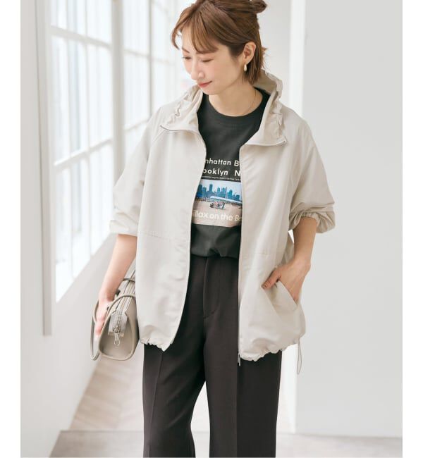 Spick and Span「シルキータフタスタンドカラーブルゾン」|その他|