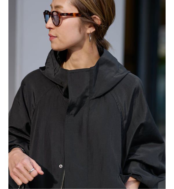 FRAMeWORK「≪追加≫リネンPLタッサーフードショートブルゾン」|ブルゾン・スタジャン|