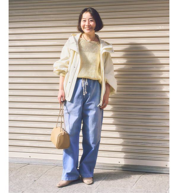 FRAMeWORK「≪追加≫リネンPLタッサーフードショートブルゾン」|ブルゾン・スタジャン|