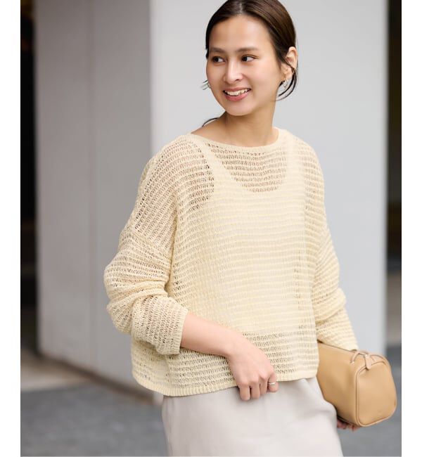 FRAMeWORK「≪予約≫コットンコードニットプルオーバー」|ニット・セーター|ベージュ