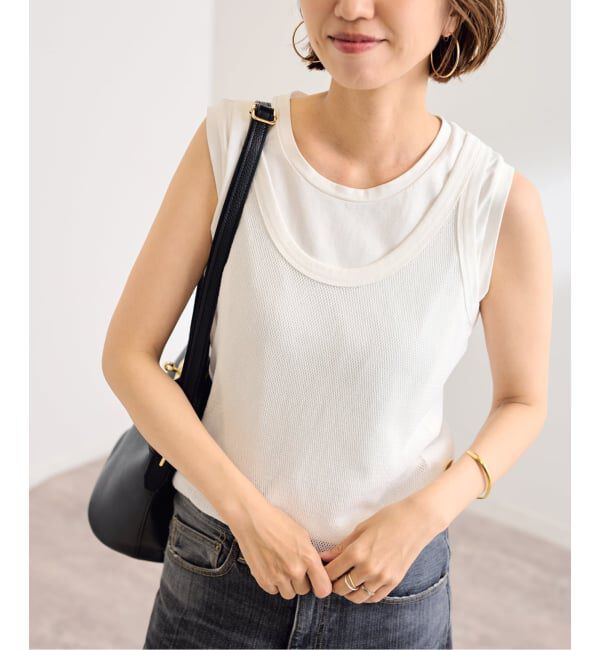 FRAMeWORK「≪追加予約≫メッシュタンクトップ」|タンクトップ|