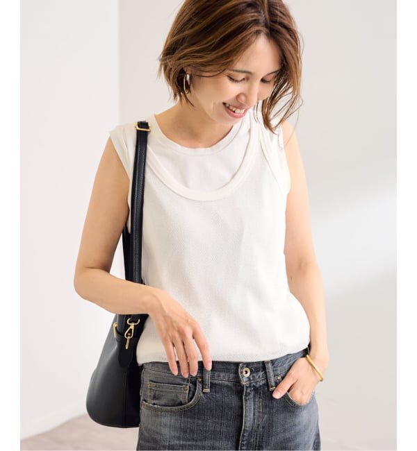 FRAMeWORK「≪追加予約≫メッシュタンクトップ」|タンクトップ|