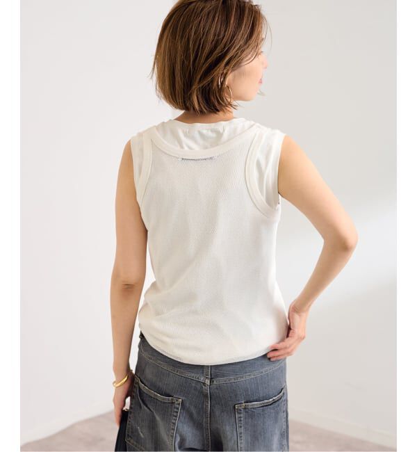 FRAMeWORK「≪追加予約≫メッシュタンクトップ」|タンクトップ|