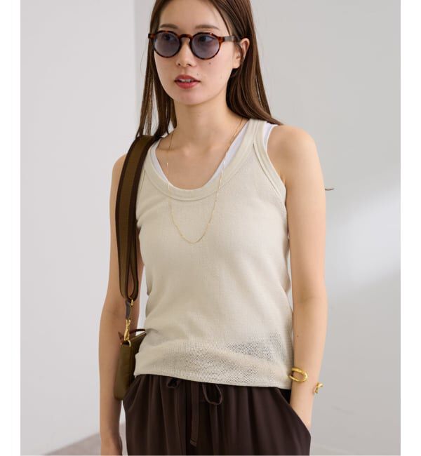 FRAMeWORK「≪追加予約≫メッシュタンクトップ」|タンクトップ|