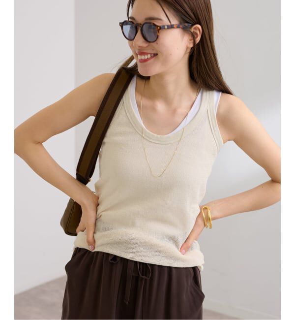 FRAMeWORK「≪追加予約≫メッシュタンクトップ」|タンクトップ|