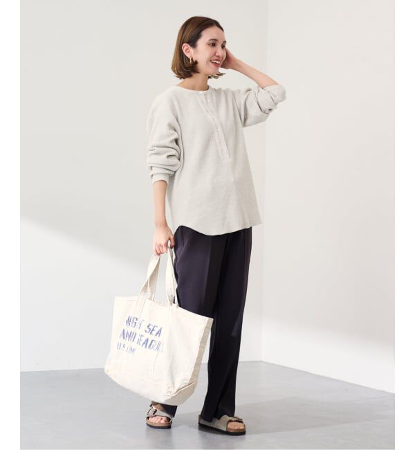 FRAMeWORK「ワッフルロンT」|Tシャツ・カットソー|