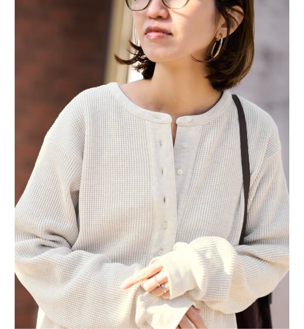 FRAMeWORK「ワッフルロンT」|Tシャツ・カットソー|