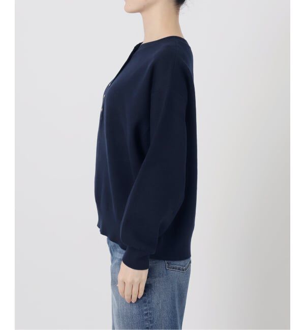 Spick and Span「《新色有り / 追加》メタルボタンヘンリーネックニット」|ニット・セーター|