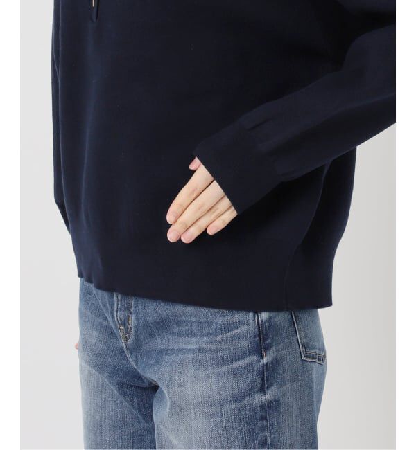 Spick and Span「《新色有り / 追加》メタルボタンヘンリーネックニット」|ニット・セーター|