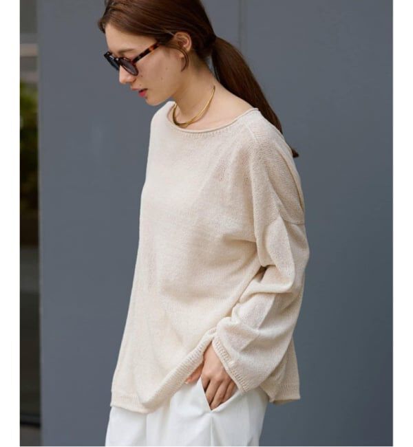 FRAMeWORK「≪一部カラーWEB限定 / 追加予約≫ウォッシャブルニュアンスワイドプルオーバー」|ニット・セーター|