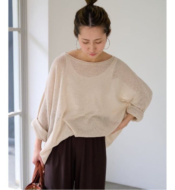 FRAMeWORK「≪一部カラーWEB限定 / 追加予約≫ウォッシャブルニュアンスワイドプルオーバー」|ニット・セーター|