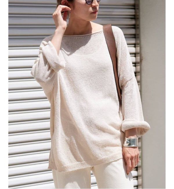 FRAMeWORK「≪一部カラーWEB限定 / 追加予約≫ウォッシャブルニュアンスワイドプルオーバー」|ニット・セーター|