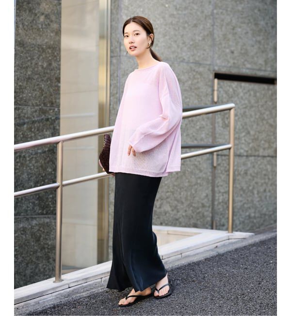 FRAMeWORK「≪一部カラーWEB限定 / 追加予約≫ウォッシャブルニュアンスワイドプルオーバー」|ニット・セーター|