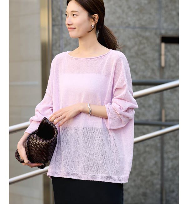 FRAMeWORK「≪一部カラーWEB限定 / 追加予約≫ウォッシャブルニュアンスワイドプルオーバー」|ニット・セーター|