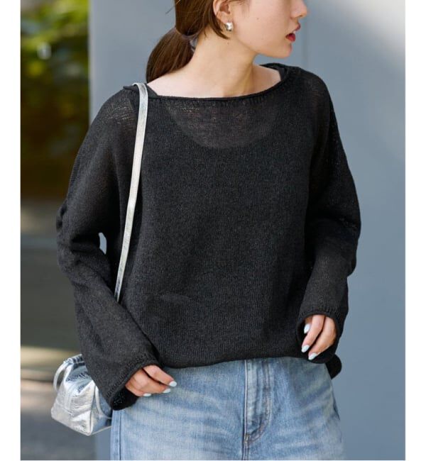 FRAMeWORK「≪一部カラーWEB限定 / 追加予約≫ウォッシャブルニュアンスワイドプルオーバー」|ニット・セーター|