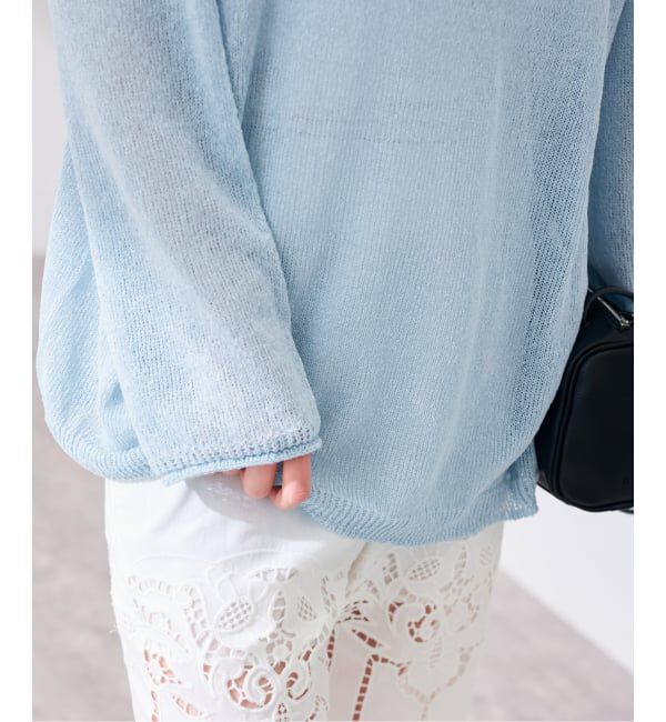 FRAMeWORK「≪一部カラーWEB限定 / 追加予約≫ウォッシャブルニュアンスワイドプルオーバー」|ニット・セーター|ブルー C