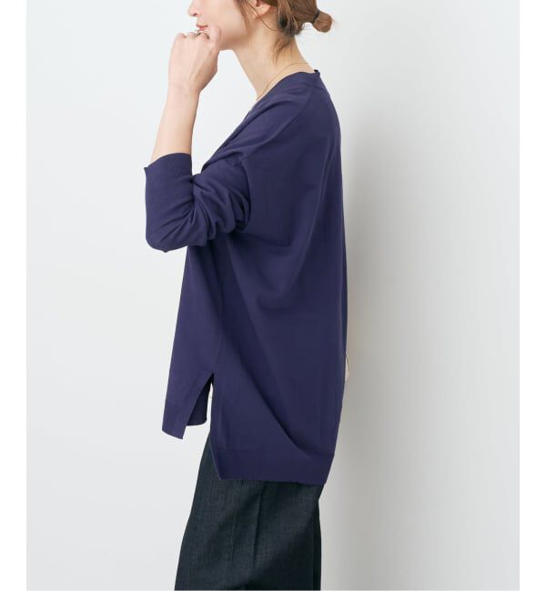 Spick and Span「Emil cotoni Vネックカーディガン」|カーディガン|