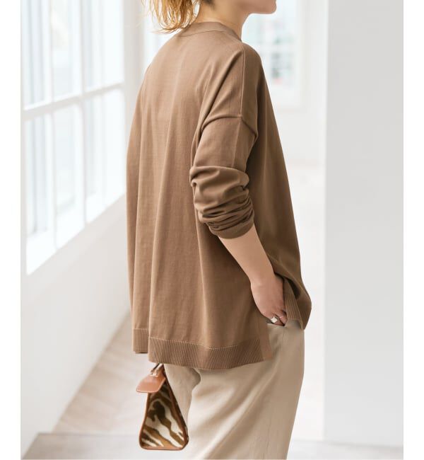 Spick and Span「Emil cotoni Vネックカーディガン」|カーディガン|