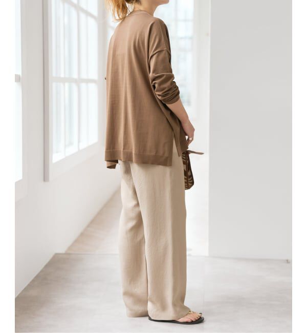 Spick and Span「Emil cotoni Vネックカーディガン」|カーディガン|