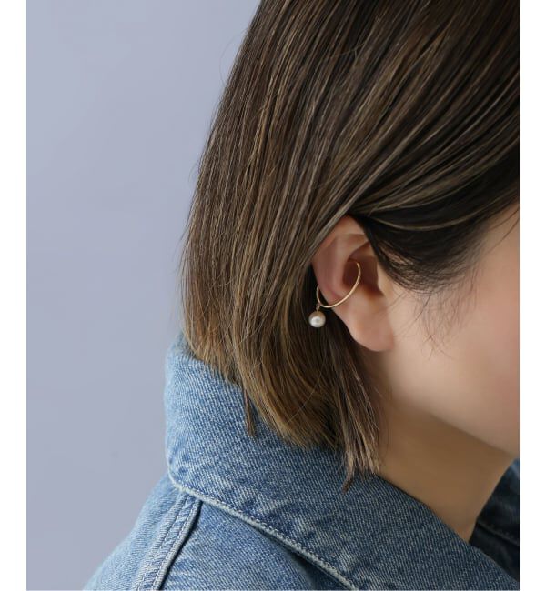 Lilas by Spick&Span「パールダエンイヤーカフ K10（片耳）」|イヤーカフ|
