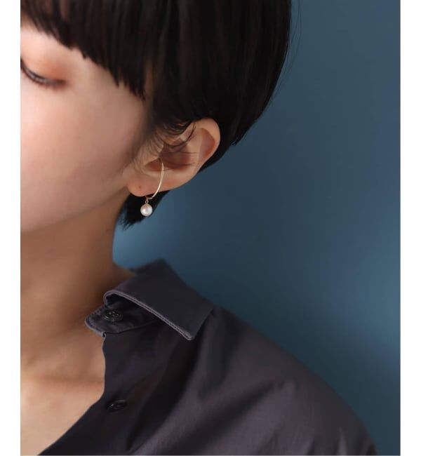 Lilas by Spick&Span「パールダエンイヤーカフ K10（片耳）」|イヤーカフ|
