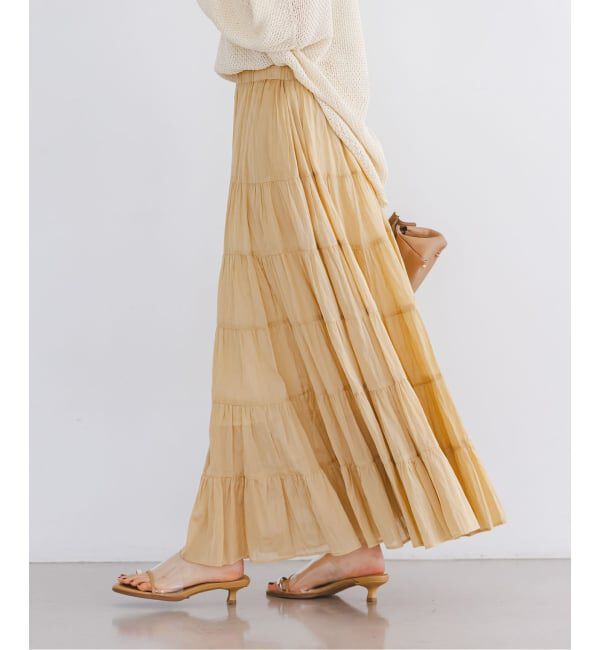 NOBLE「《予約》COUTURE D'ADAM/クチュールドアダム SushiVoile Tiered Skirt」|スカート|