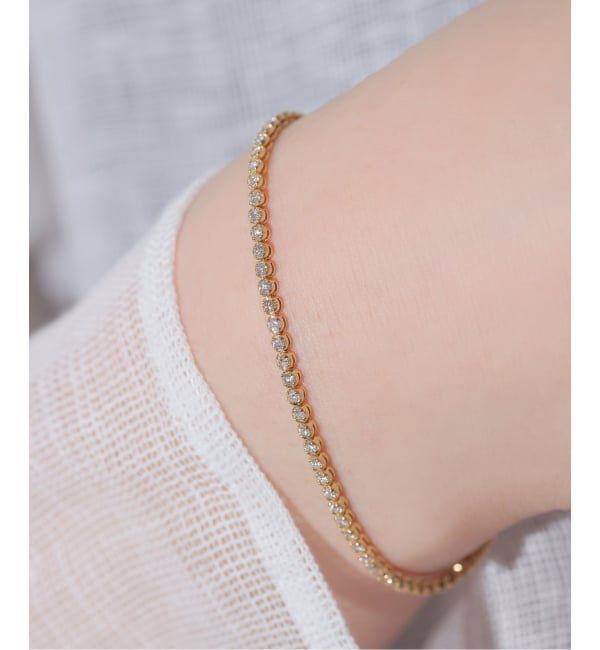 Lilas by Spick&Span「《予約》ダイヤテニスブレスレット1ct K18」|ブレスレット・バングル|